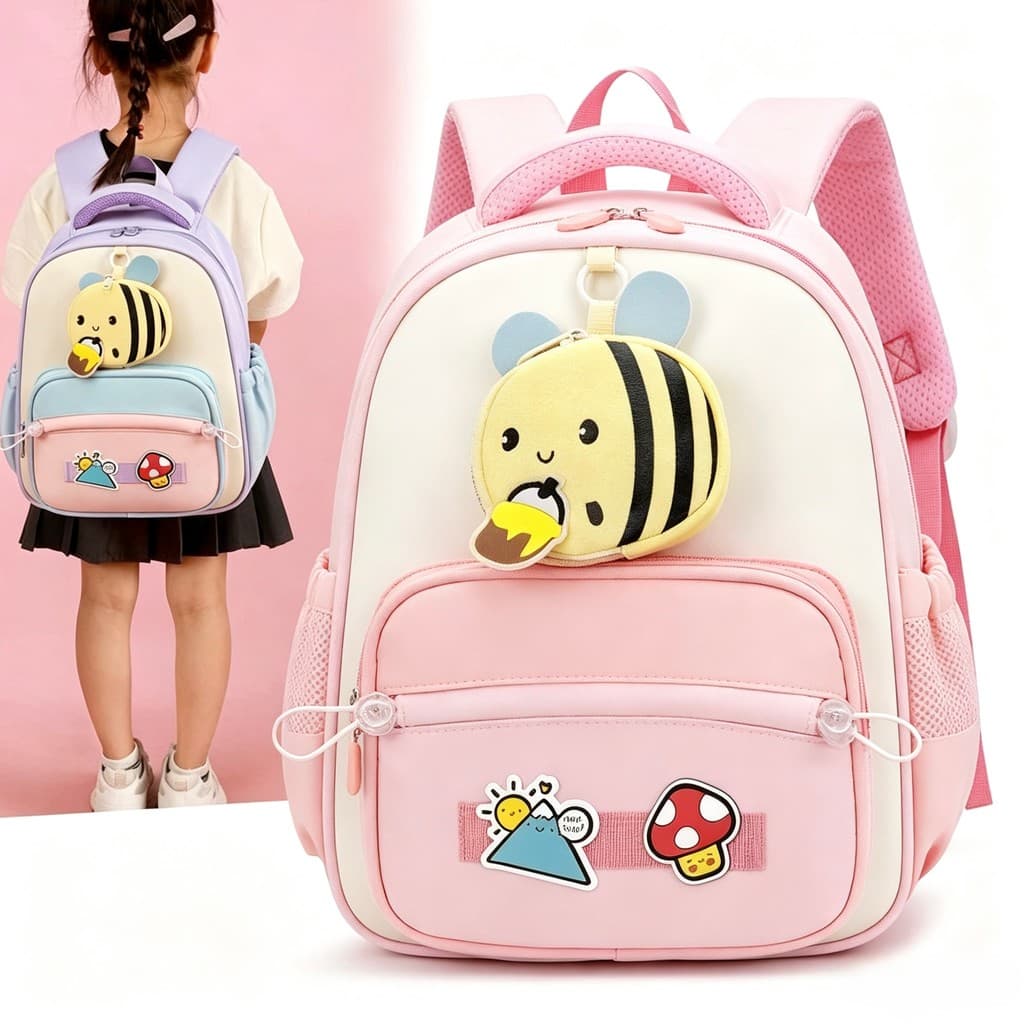Mochila Infantil Animal Cartoon Mochila Escolar Pré Escolar para Crianças