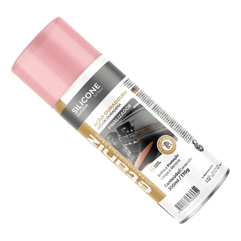 Silicone Spray Tutti Frutti Etaniz 300ml Brilho E Proteção Rosa