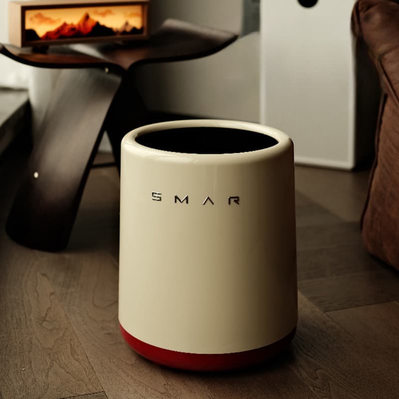 WarmLifeHome lata de lixo de grande capacidade, luz de banheiro de alta qualidade, barril duplo interno e externo com ta