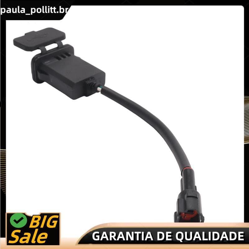 1 Peça Motocicleta USB Interface De Carregamento Energia Tomada Porta Carga Plástico Preto Acessórios Da Para 450SR SR45