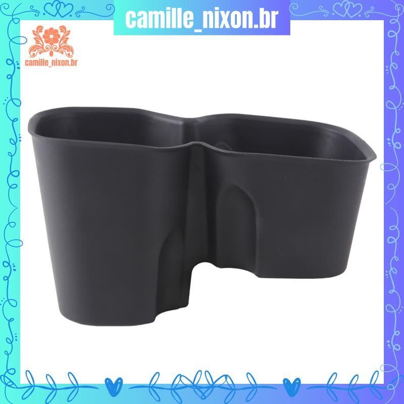 [camille_nixon.br] Suporte De Copo De Água Preto Para Carro Caixa De Armazenamento Fixo Antiderrapante Bebidas Mini/Aces
