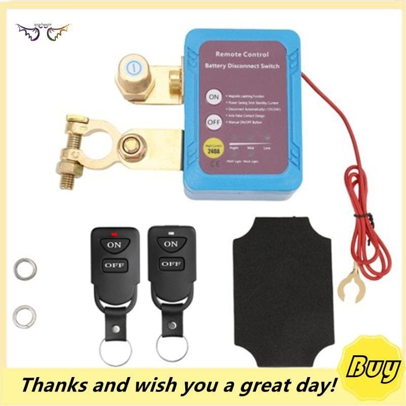 12V/24V 240A Interruptor De Desconexão Da Bateria De Controle Remoto Para Carro Barco Desligamento Automático