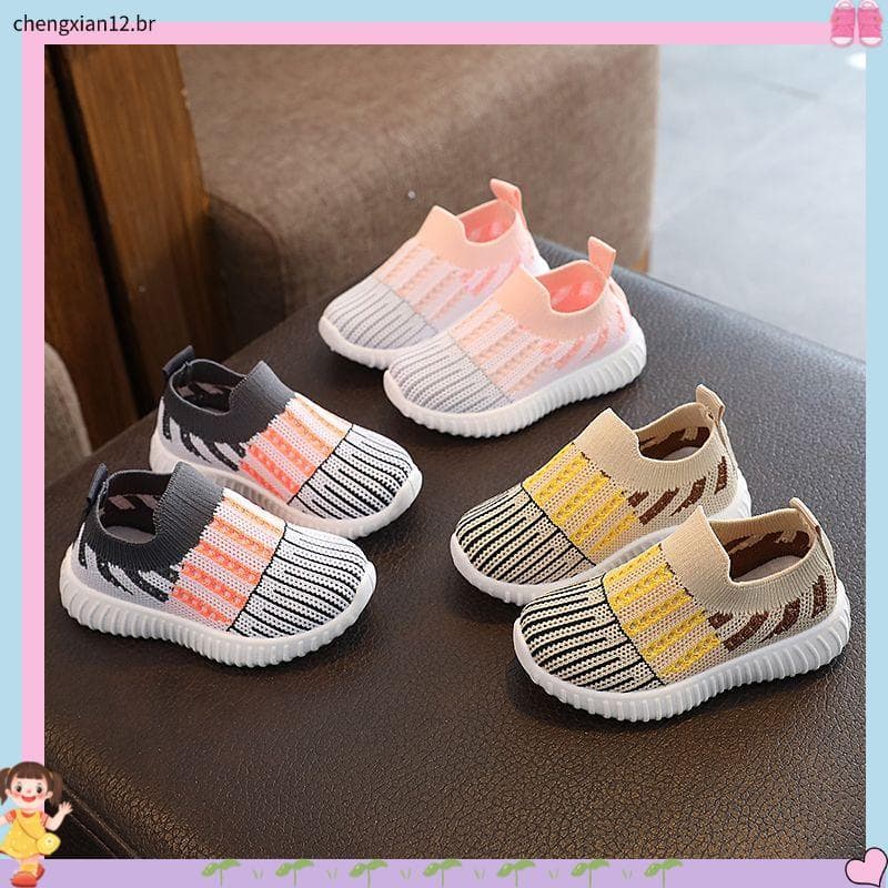 Primavera outono verão sapatos infantis de sola macia sapatos de malha respirável na moda sapatos internos meninos menin