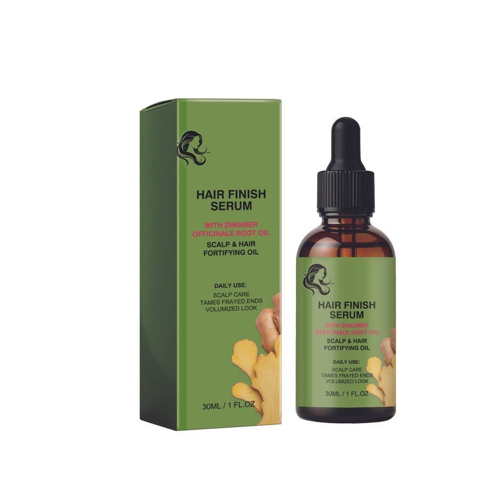 2 Peças de Sérum Capilar de Gengibre com Raiz de Zingiber Officinale, Óleo Fortificante para Cabelo e Couro Cabeludo, Es