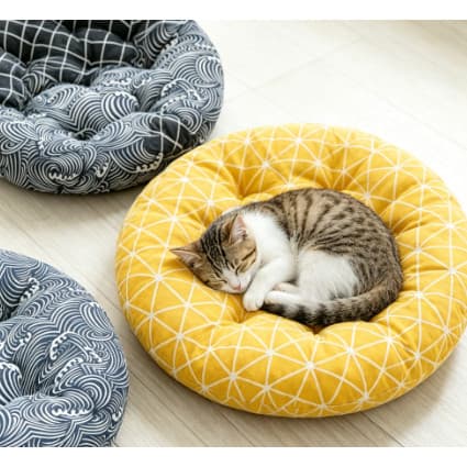 Futon Redondo Liso 40cm Almofada para Cadeira, Sofá e Pet, Envio Ultra Rápido Entrega no Mesmo Dia