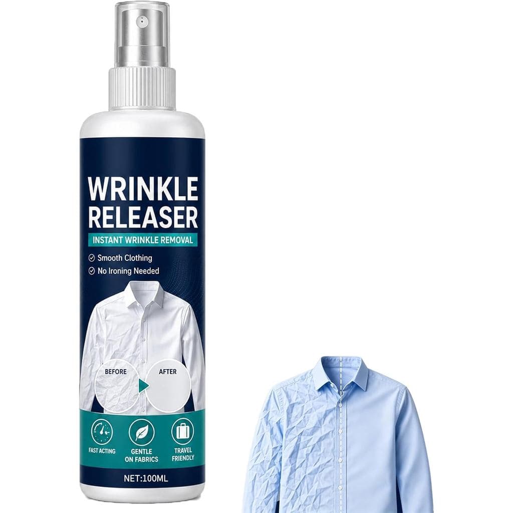 Spray Removedor de Rugas Instantâneo, Spray Removedor de Rugas Tamanho Viagem, Sem Necessidade de Passar, Pronto para Vi
