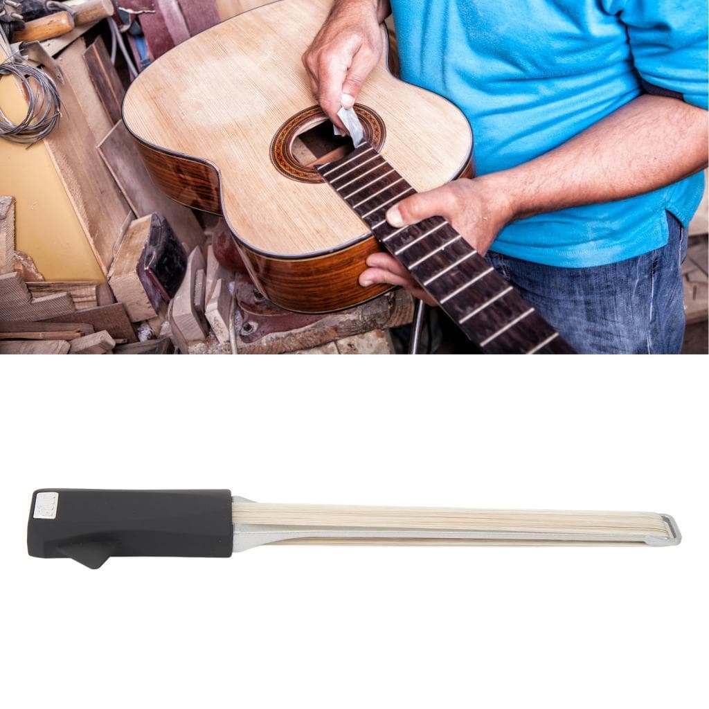 Arco de guitarra de dupla face Cabelo de cavalo tocando com palheta integrada para universal e elétrico