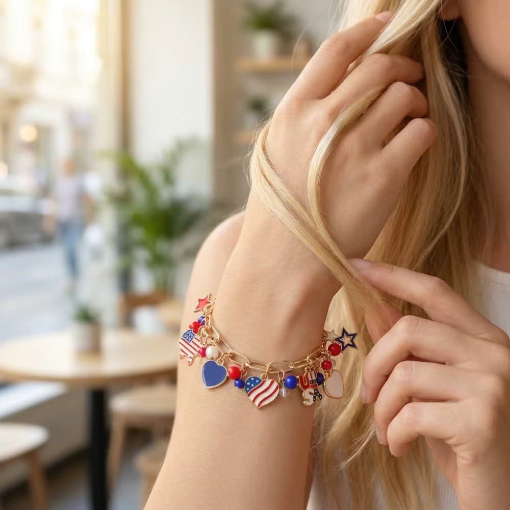 Material de liga, pulseira estilo empilhado pulseira estilo americano