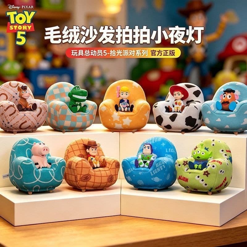Autêntica Lâmpada Decorativa de Pelúcia Buzz Lightyear para Sofá - Divertida e Fofa Woody e E.T. - Merchandising de Anim