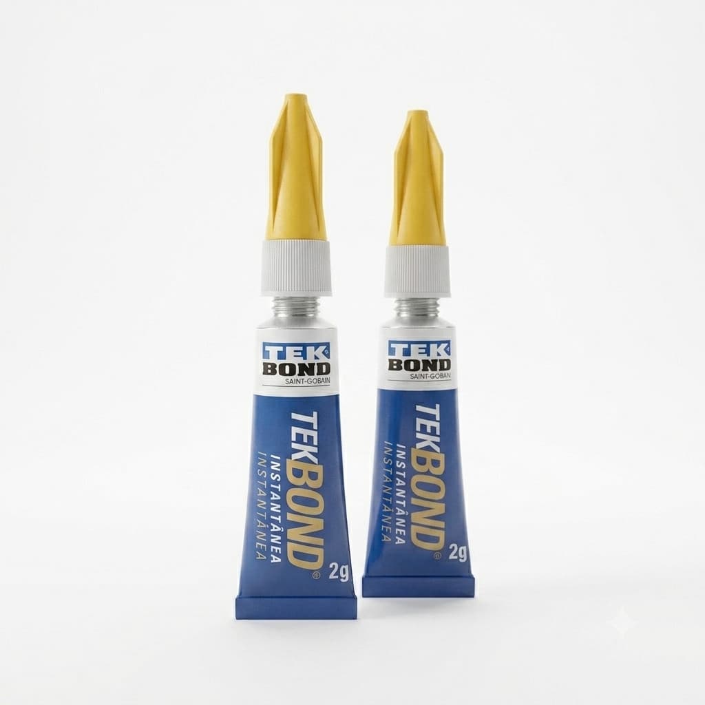 Kit 2 Colas Adesivo Instantânea Tek Bond Original 2G Super Cola Forte Resistente Multiuso