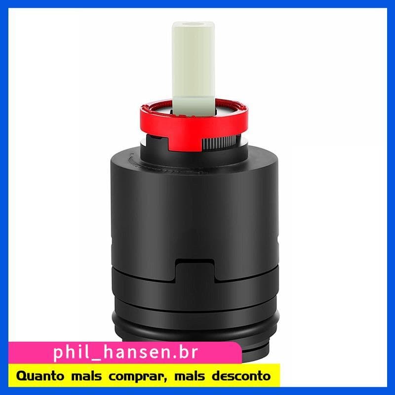 Cartucho De Válvula De Chuveiro , Peça De Reposição De Torneira-Funciona Para Banheira E Torneiras (40PHF-2 40mm)