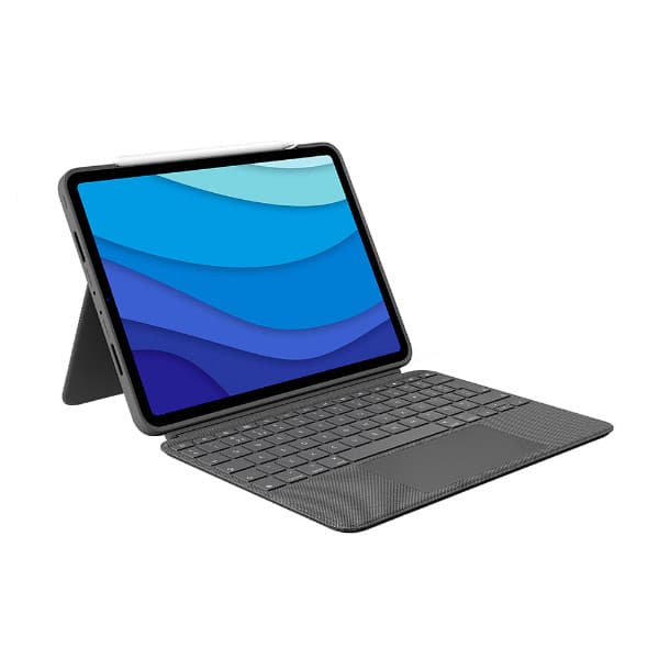 Capa com Teclado Logitech Combo Touch para iPad Pro 11'' 3ª Geração Prata 920-010095