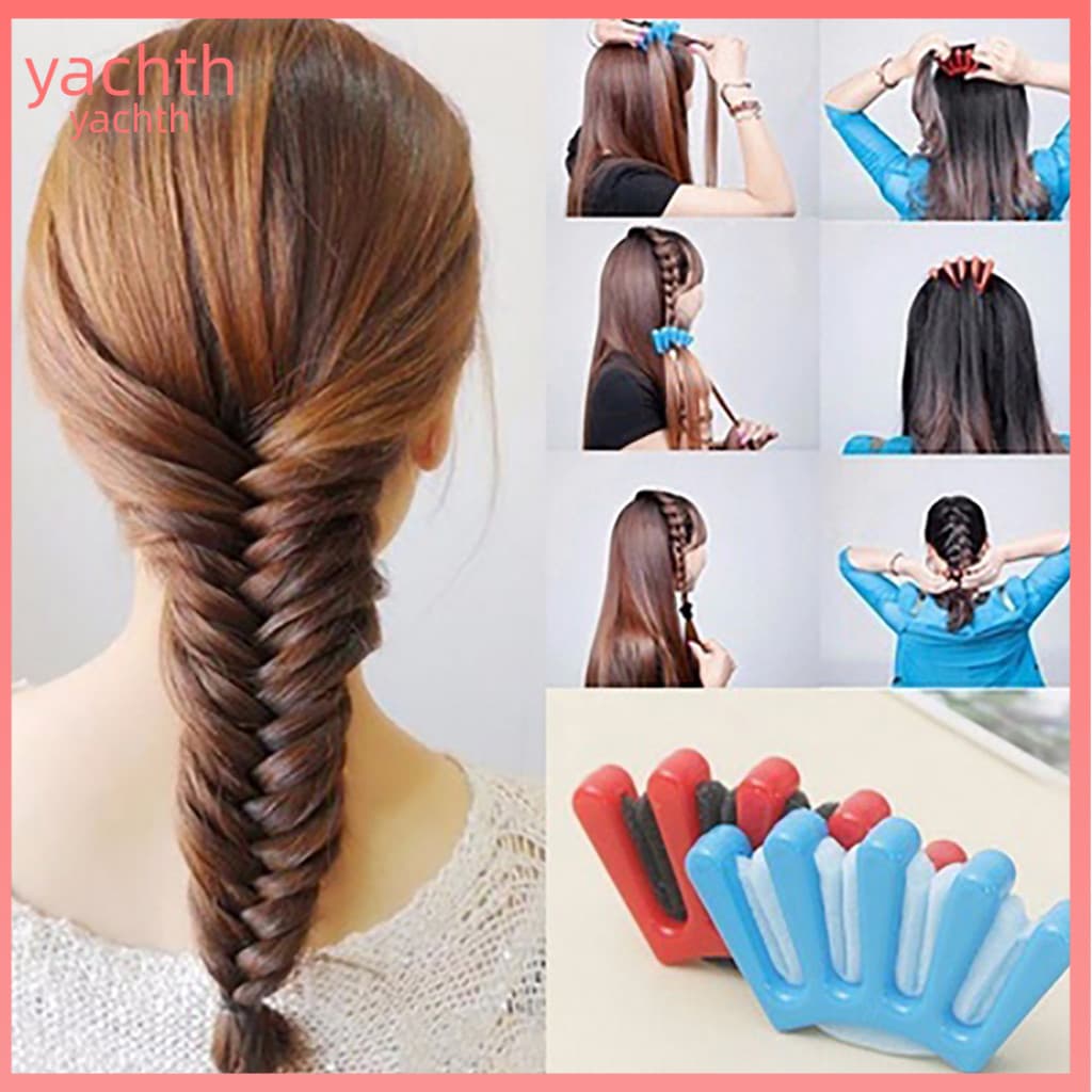 Iate | Grampos De Cabelo Com Cinco Dedos , Fixação De Penteado , Ferramenta De Trança Feminina De Plástico Para Uso Diár