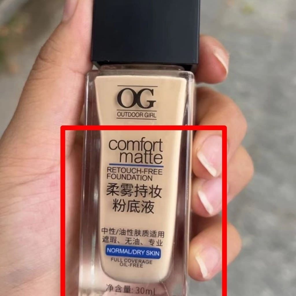OG Corretivo de maquiagem de longa duração Corretivo Natural Nude Maquiagem Névoa de longa duração Base líquida de maqui