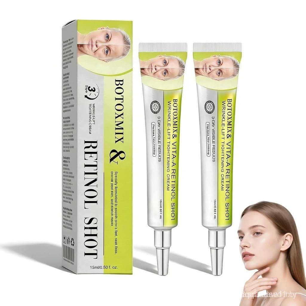 Botoxmix&Vita-ARetinolShot, Hidratante Antienvelhecimento, Antirrugas, Firmador, Redutor de Poros, Suavizante para Linha