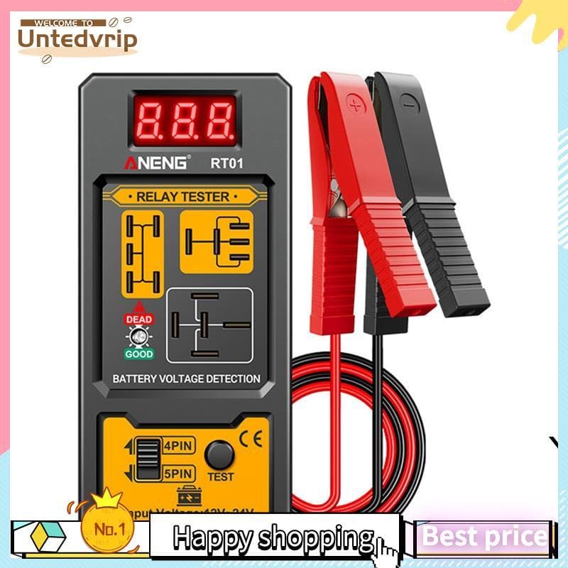 Verificador Universal De Bateria De Carro 12-24V , Testador De Relé Eletrônico Automotivo Tensão De Luz LED