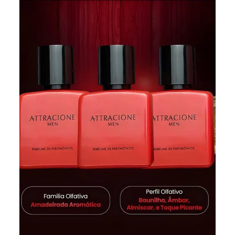 KIT 3 perfumes Atracion100ML masculino