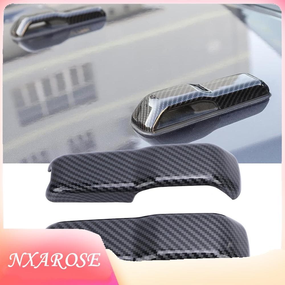 Nxarose Cftgiw par de capa de dobradiça do capô do motor, guarnição para jl jlu 2 portas 4 jt 2018-2025, material abs