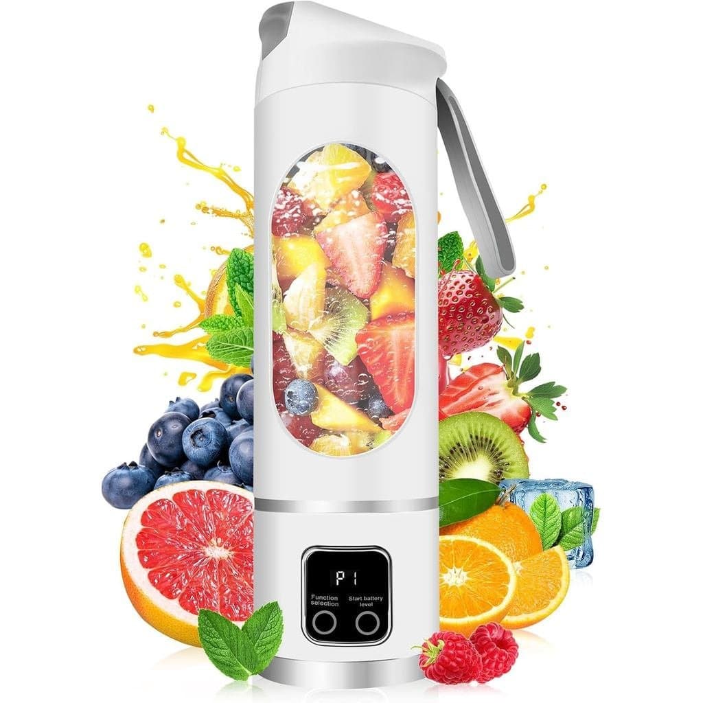 Liquidificador Portátil Pessoal Elétrico USB | Liquidificador Portátil de 500ml para Shakes e Smoothies | PequenoLiquidi
