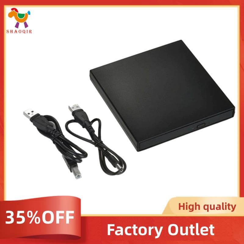 Leitor De CD DVD Externo USB Para Laptop Desktop Gravador De 2.0 Unidade De Disco
