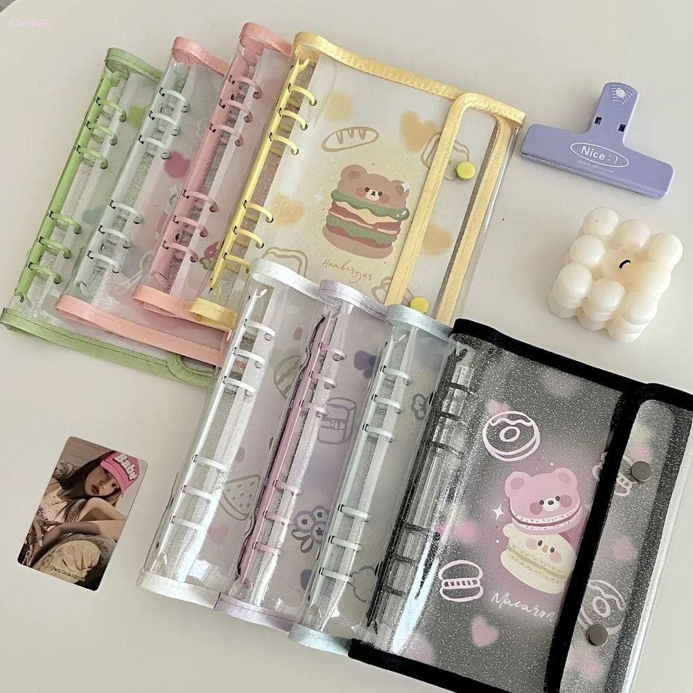 ADAMES A6 Binder Photocard Holder , PVC Journal Notebook Photocards Scrapbook , Card Binders Photo Booth Frames