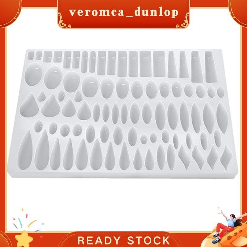 Molde De Silicone Para Brincos Com 41 Formatos Emparelhados , Resina UV Pendente Em Forma De Lágrima Retangular Fazer Jo