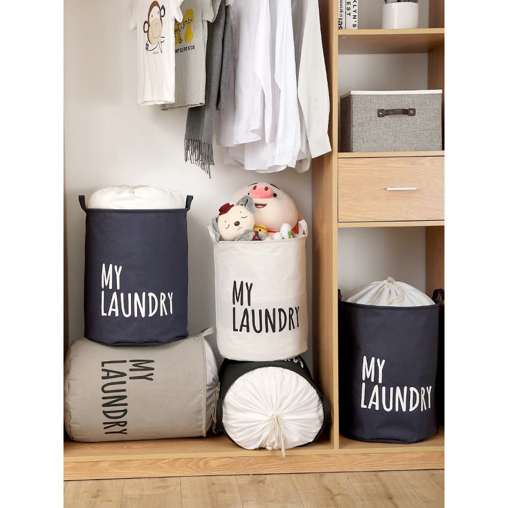 Cesto de roupas sujas Cesto de armazenamento Cesto de roupas sujas Doméstico Dobrável Tecido grande Brinquedos Cesta de