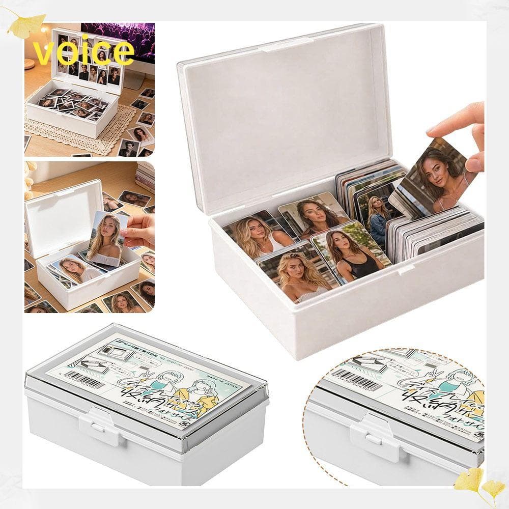Caixa De Armazenamento De Voz , Coleta De Forma Retangular Com Tampa Articulada , Recipiente De Jóias À Prova De Poeira