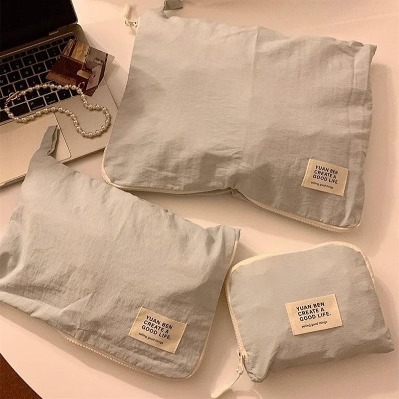 Mala de viagem de negócios saco de armazenamento de roupas grade de náilon confortável tecido roupa interior calcinha me