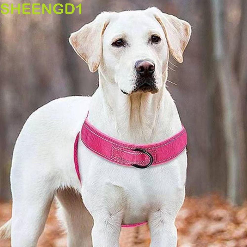 Colete De Trela Para Cães De Caminhada SHEENGD1 , Nylon Resistente Ao Desgaste Animais De Estimação , Com Tiras Reflexiv