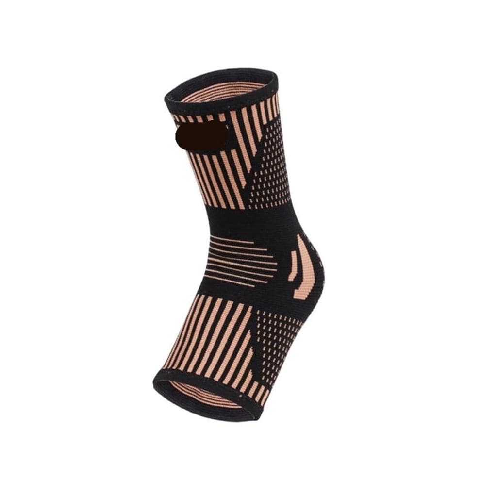 Tornozeleira 1 par. Suporte esportivo para tornozelo, material tricotado, quente, feito de fibra de cobre, dispositivo d