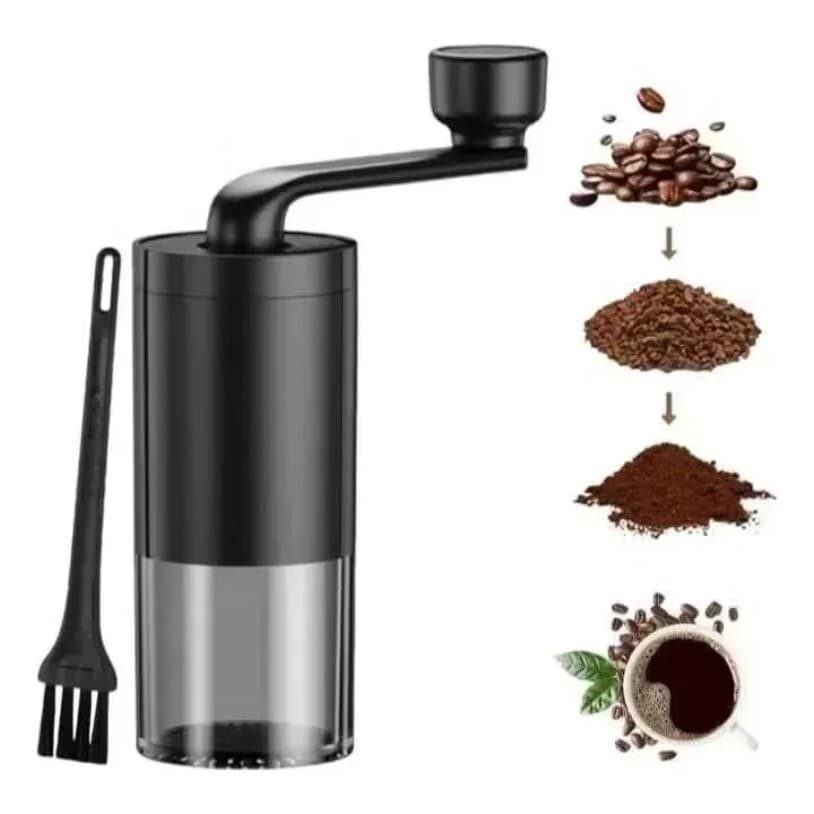 Mão com espessura moagem função ajustável moedor de café com manivela manual-alça de balanço portátil prática