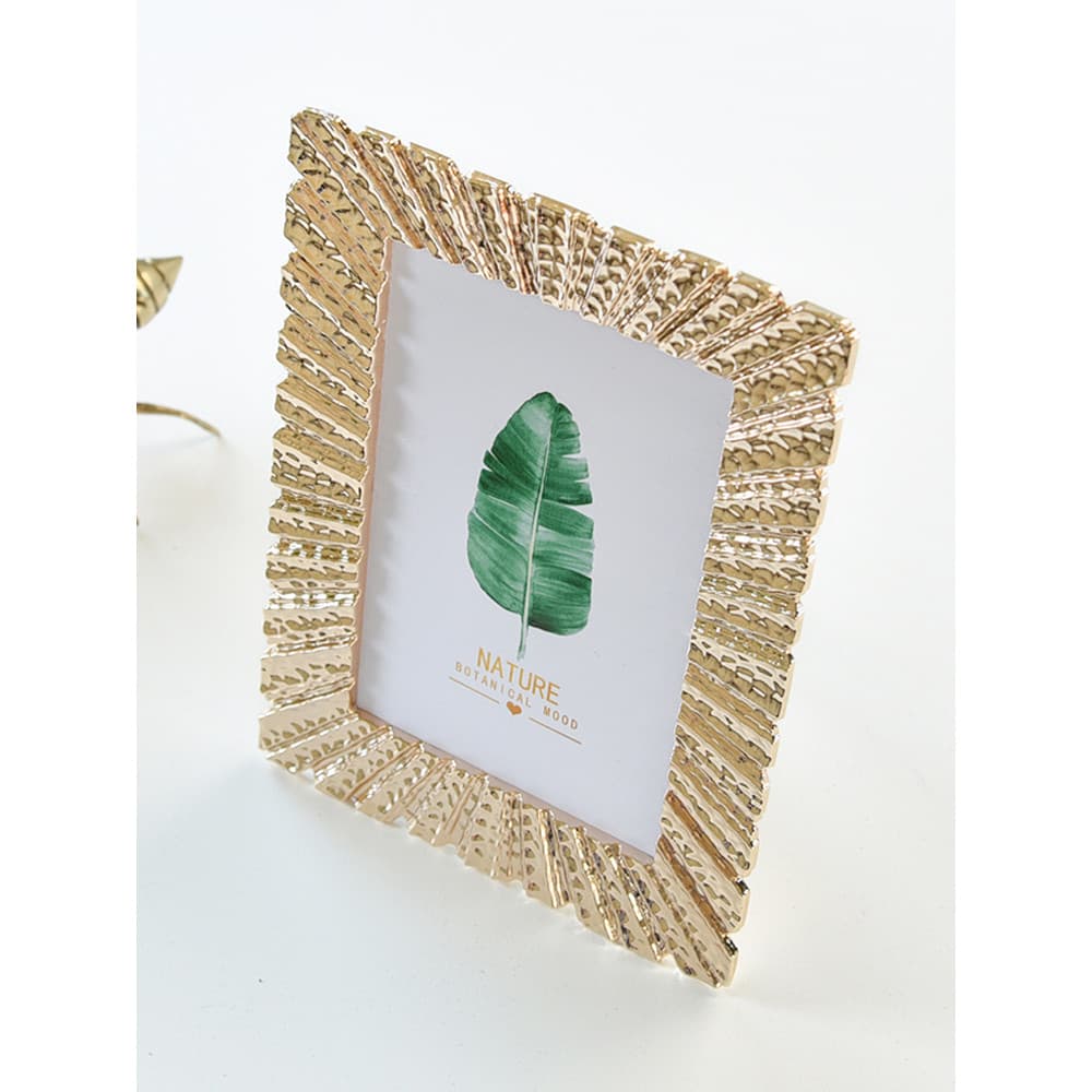 Quadro primeiro rosa ouro moldura de foto conjunto Metal luz luxo 20cm 23cm criativo casamento moldura decorativa espelh
