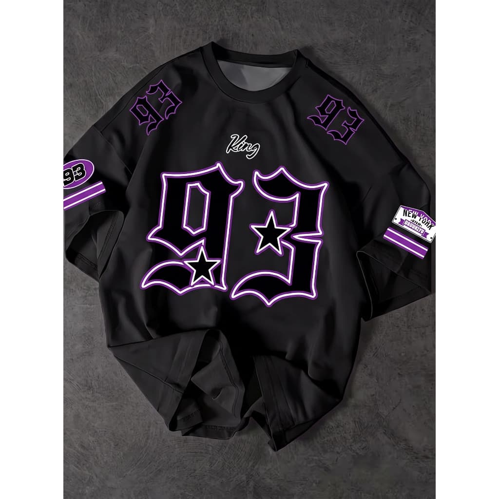 Camiseta Streetwear Oversized Unissex Hip Hop Vintage 93 King