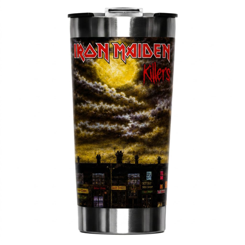 Copo Térmico 473ml Inox com Tampa - Névoa Amarela