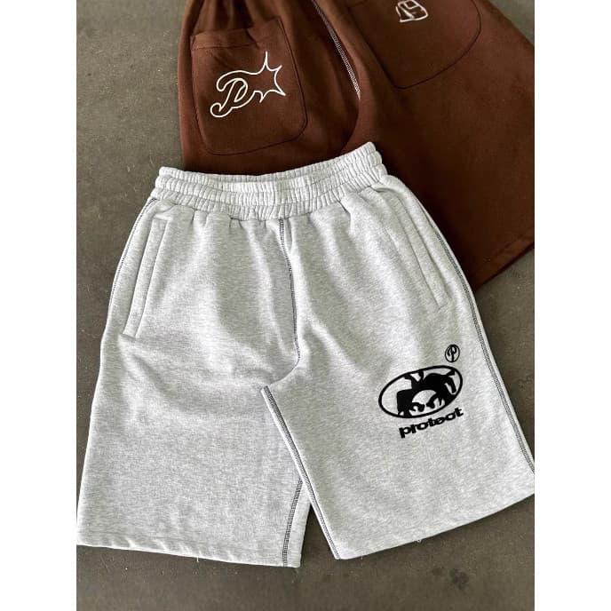 [Novo produto] Shorts casuais bordados elegantes, calças retas soltas de rua [Venda quente]