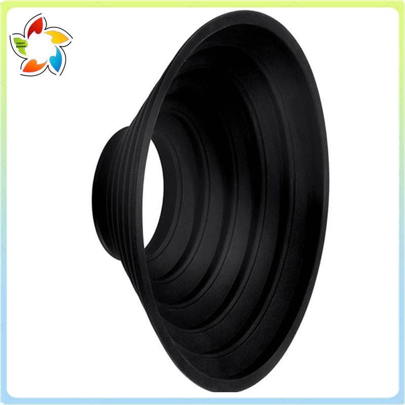 Capa De Lente De Silicone Anti-Vidro Reflexo Dobrável Sombra Câmera Design Reversível Se Encaixa Em 53mm-72mm De Diâmetr