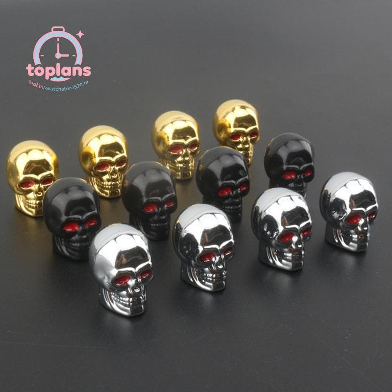 Tampas De Válvula De Caveira De Roda De Carro TOPLA Para Rodas De Liga , 60-100 Peças , Material ABS