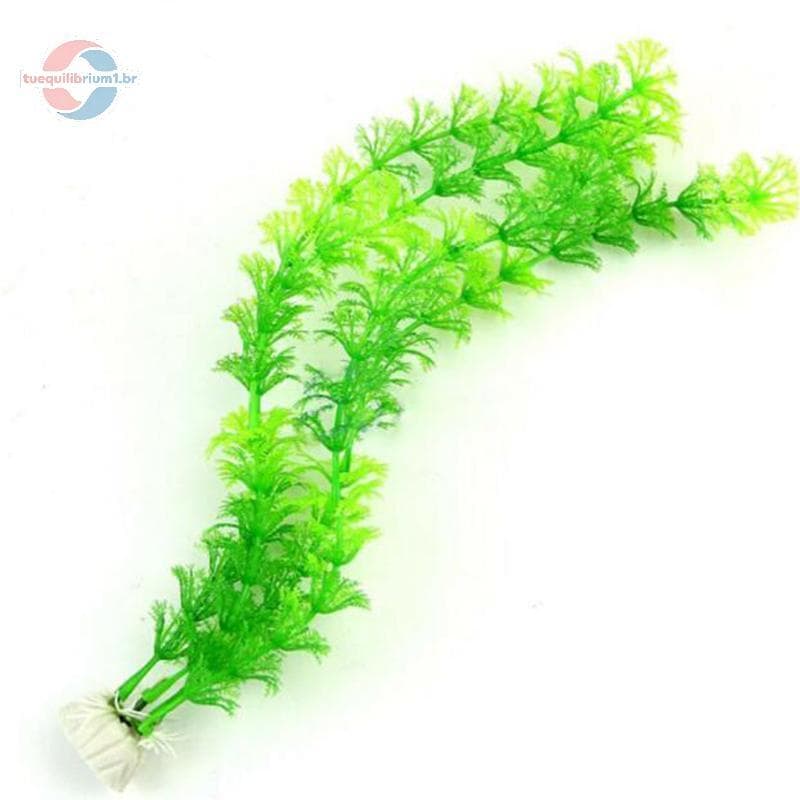 tue 12 " Grama De Água Longa Planta Artificial Ornamento De Plástico Decoração De Aquário De Tanque De Peixes BR