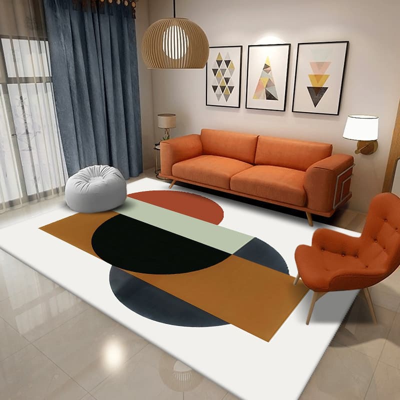 [Novo produto] Tapete Sala de estar Nórdico Moderno Simples Sofá Mesa de Café Tapete Leve Luxo Premium Quarto Tapete Dom