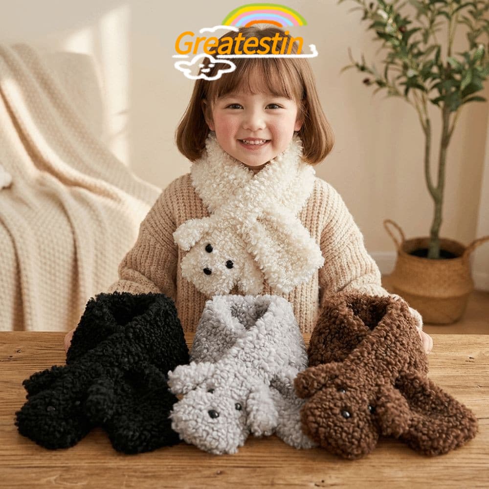 GREATESTIN Aquecedor De Pescoço De Pelúcia , Cachecol De Inverno Feminino Com Textura Encaracolada De Pele De Coelho Fal