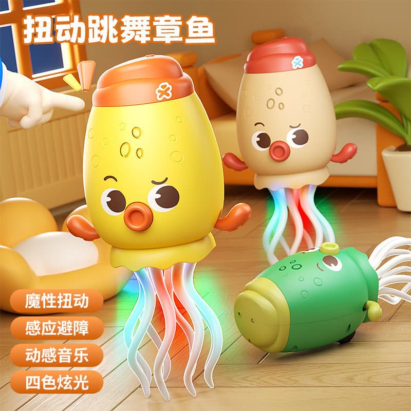 Brinquedo Polvo Dançarino Mágico, Sensor Elétrico Recarregável, Evita Obstáculos Automaticamente, Brinquedo de Pegadinha