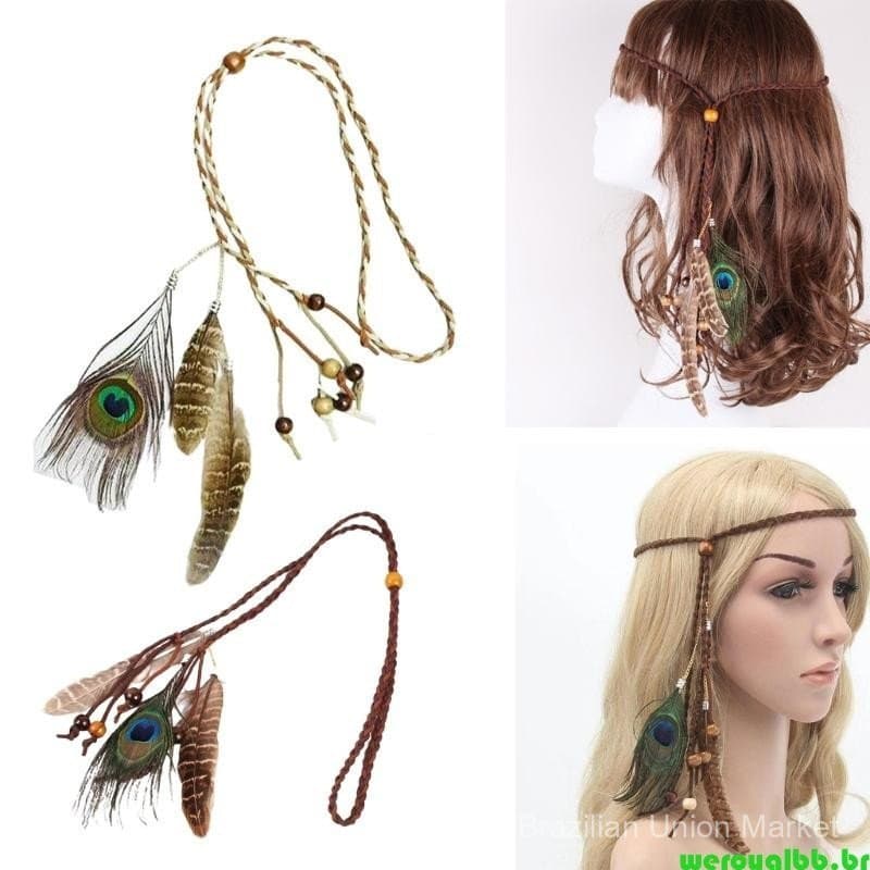 Tiaras e Acessórios de Cabeça Estilo Hippie Americano-Indiano