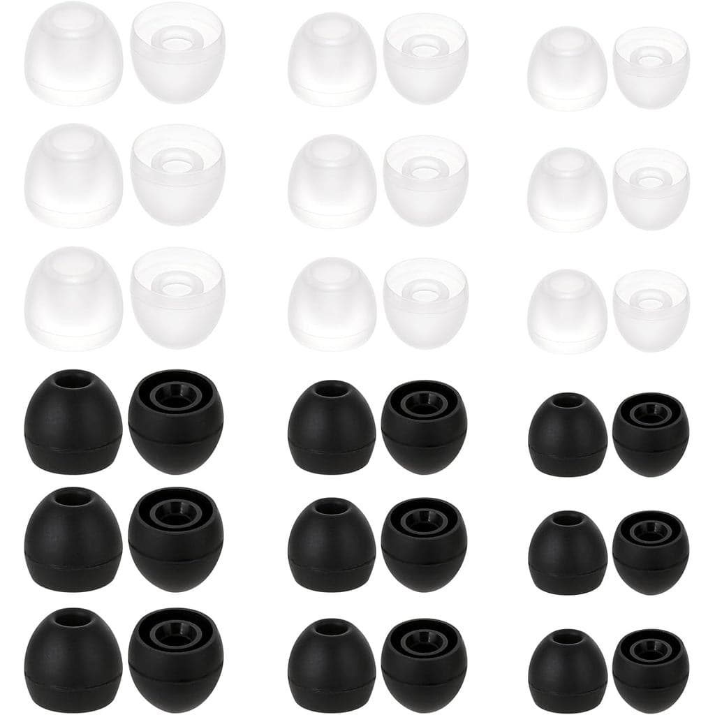 18 Pares de Pontas de Silicone para Fones de Ouvido Intra-auriculares, Tamanhos S/M/L, Capas para Fones de Ouvido, Géis