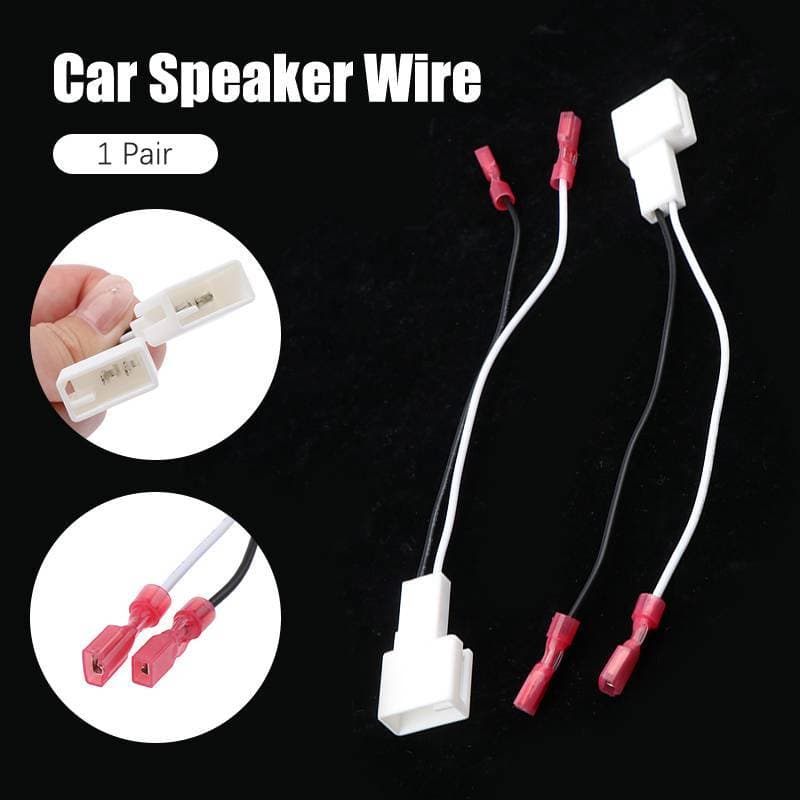 1 Par De Tweeter Para Carro , Alto-Falante Frontal , Chicote De Fios , Adaptador , Conector , Cabo De Fiação