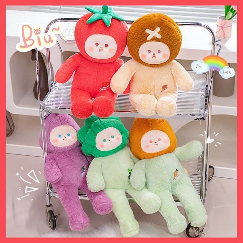 50CM Nova Série Vegetal Bonito Brinquedo De Pelúcia Berinjela Couve-Flor Tomate Cogumelo Cenoura Boneca Para Presente Do