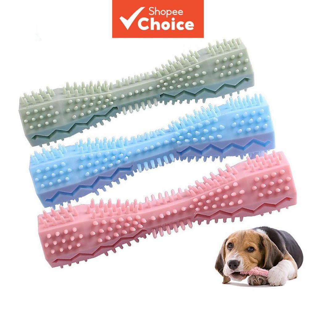 Vara Durável Da Mastigação Escova De Dentes Do Cão Silicone Para A Dentição