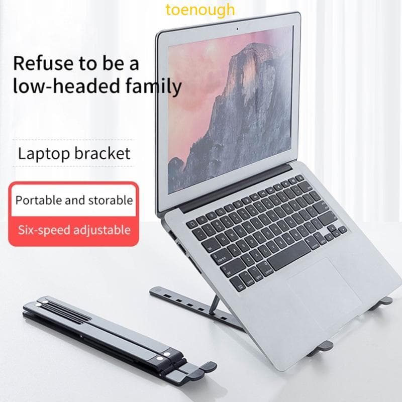 Toe 6 Gear Suporte Ergonômico Ajustável Para Laptop Mesa Portátil Dobrável