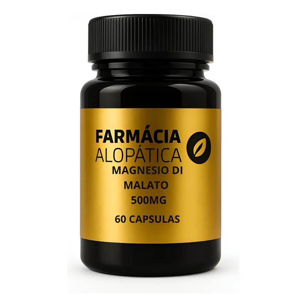 Magnésio Di Malato Suplemento 500mg 60 Cápsulas