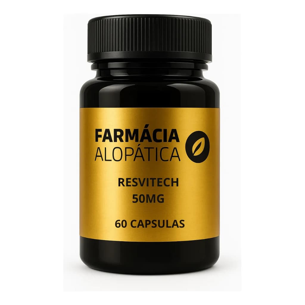 Resvitech 50mg 60 Cápsulas Trans Resveratrol Alta Absorção